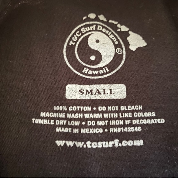 T&C Surf Design Hawaii “The Aloha State” Tee Shirt Men S Small - Picture 5 of 6